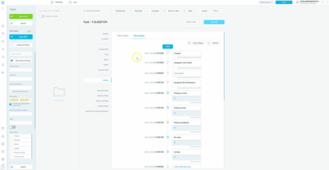 Healteys setting up proof of delivery in eLogii