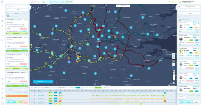 Unimasters tracking and monitoring delivery drivers in eLogii