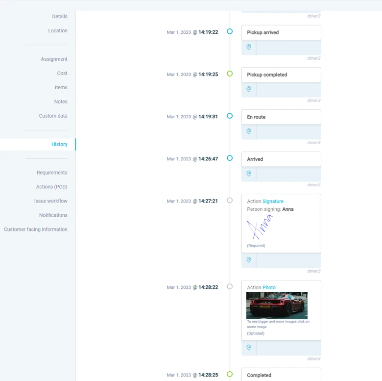 eLogii debt collection product screen 1