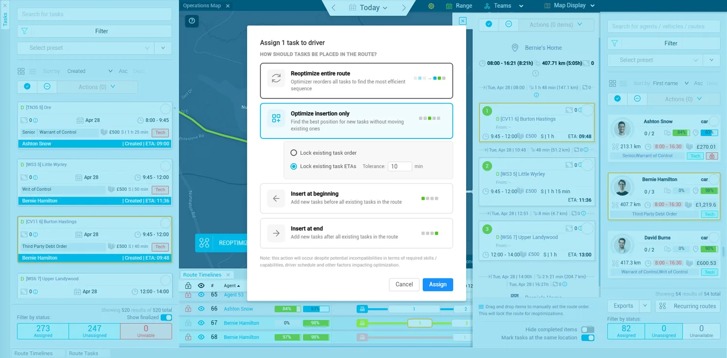 eLogii debt collection product screen 1
