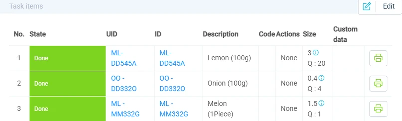 Driver assignment card for a food and beverage delivery vehicle