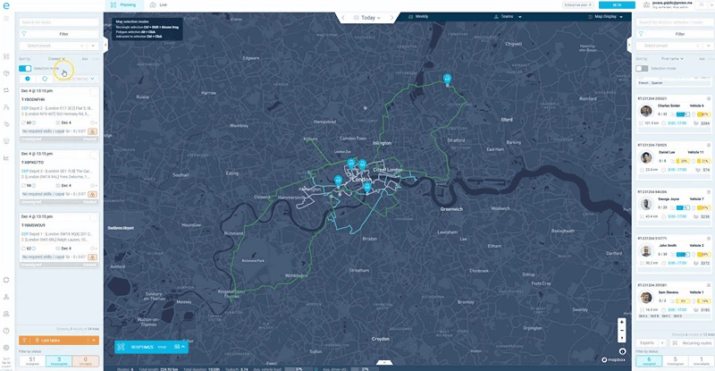 G4 - Update routes as the day develops and add last-minute cases