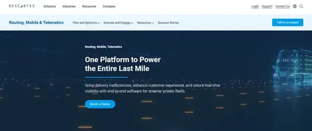 descartes-route-optimization-website