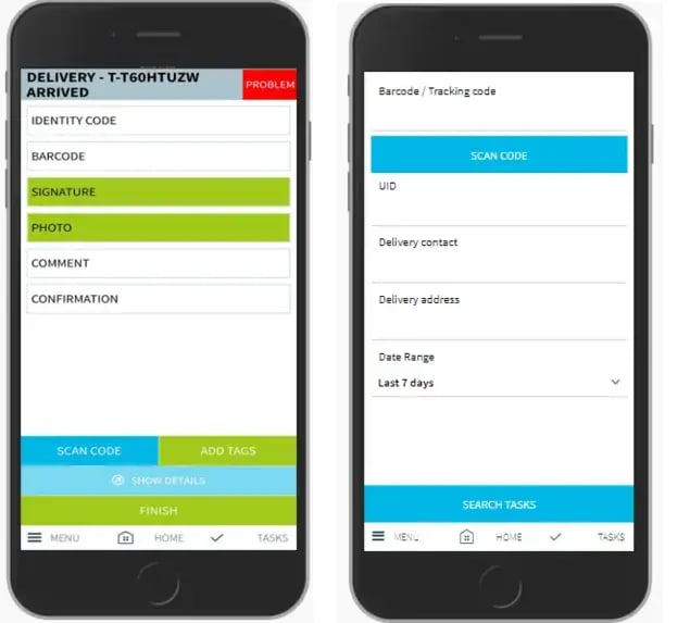 How barcode scanning works in eLogii's field service app