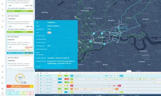 tracking field service etas