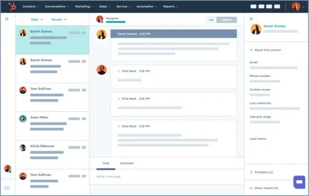 Hubspot dashboard preview