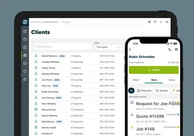 Jobber field service mobile app preview