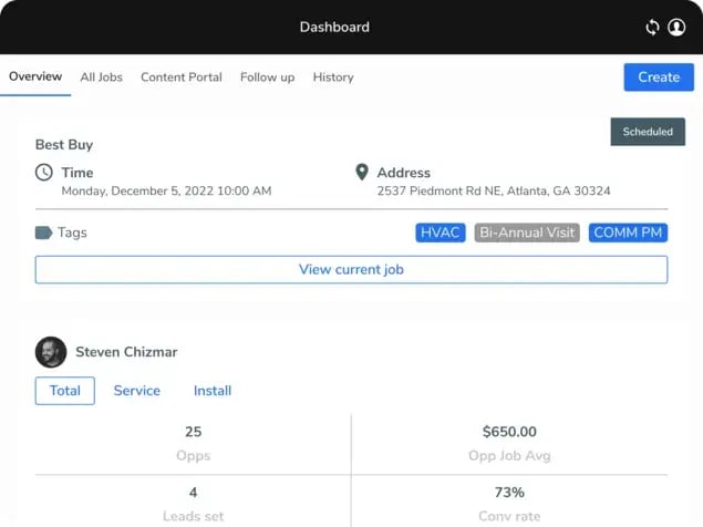 Servicetitan field service mobile app preview