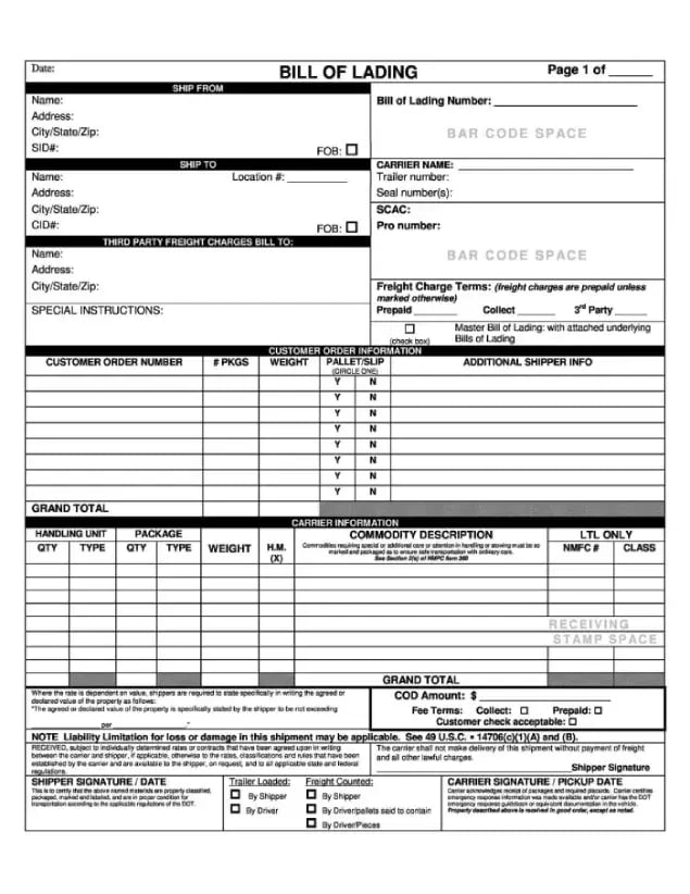 bill-of-lading-example