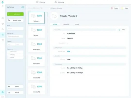 digital-waybill-vs-onfleet-vs-elogii-vehicle-configuration