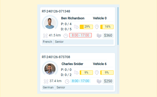 drivers-scheduling