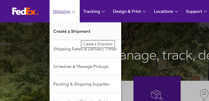 fedex-create-a-shipment