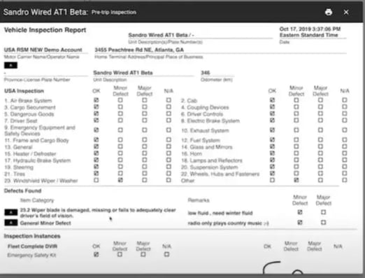 fleet-complete-s-inspect-app-driver-s-report