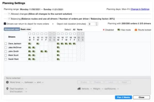 optimoroute-weekly-planning