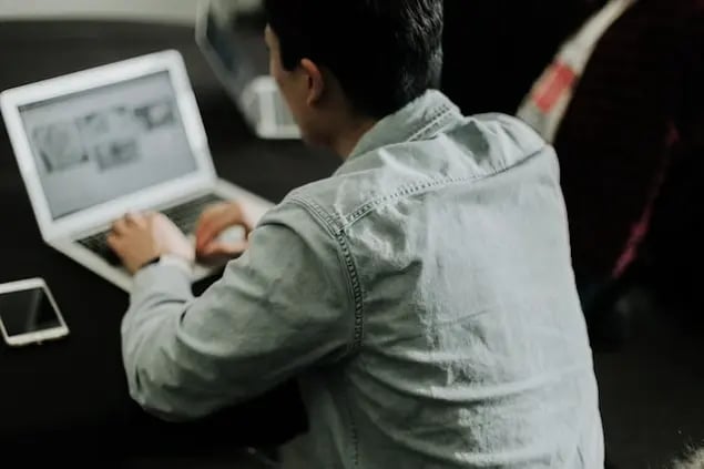 researching-on-the-laptop