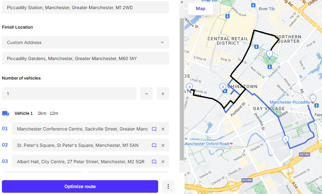 speedy-route-multiple-routes