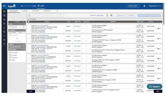 yojee-orders-dashboard