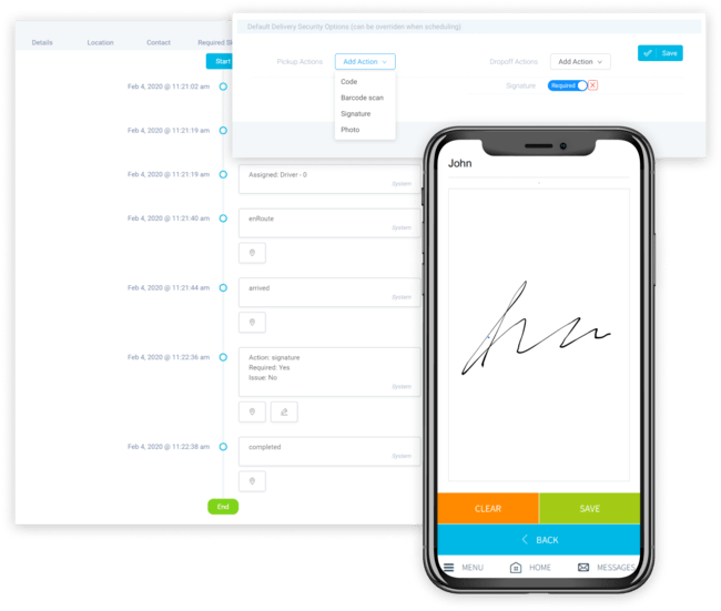 Automated last-mile delivery - eLogii proof of delivery