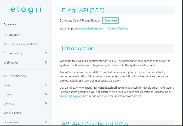 api documentation