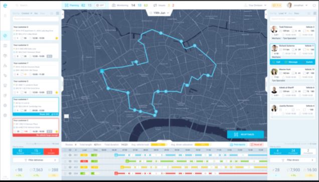 eLogii UI - Route Optimization Capabilities