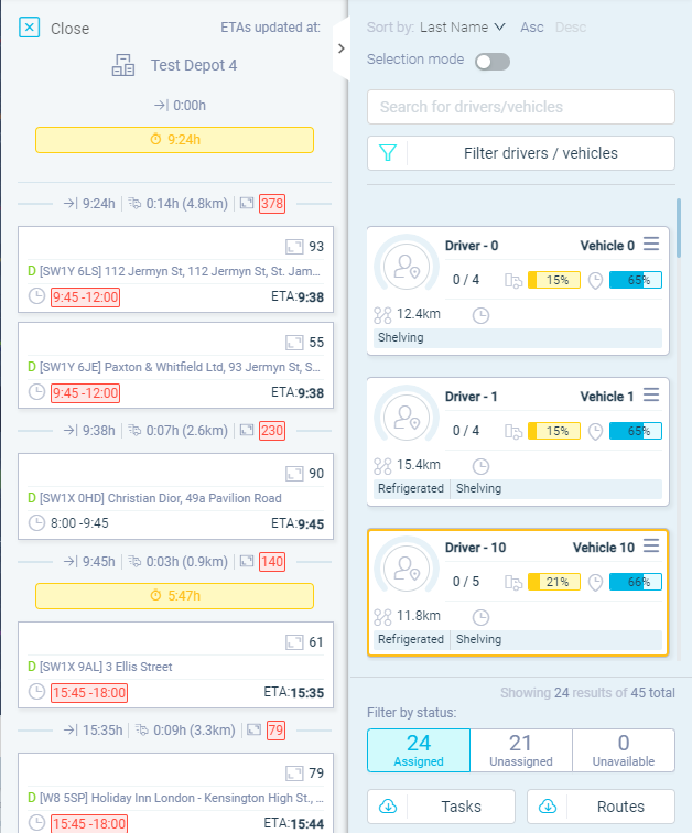 delivery-schedule-for-route