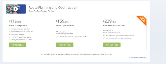 Route4Me Competitors -Route4Me pricing