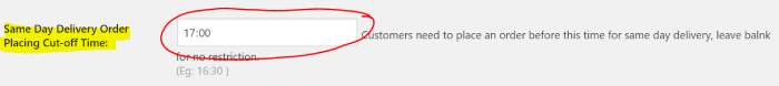 same-day shipping cut off time